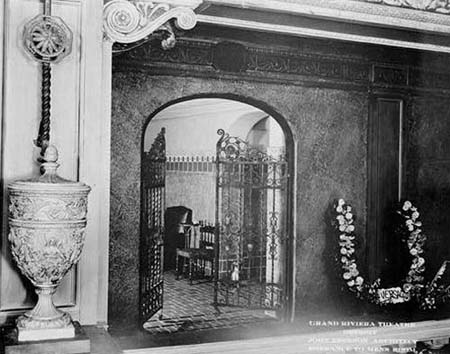 Riviera Theatre - Riviera Entrance To Mens Smoking Room From John Lauter (newer photo)